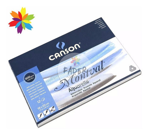 Canson Block Montval 25x18 300g. Watercolor Barrio Norte! 0