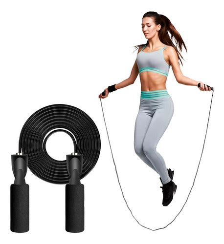 Professional Jump Rope with Ball Bearings Fitness Boxing Gym 6