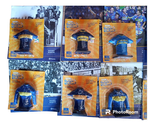 Clarin Complete Collection of 12 Boca Juniors T-Shirts: Passion for Colors 2