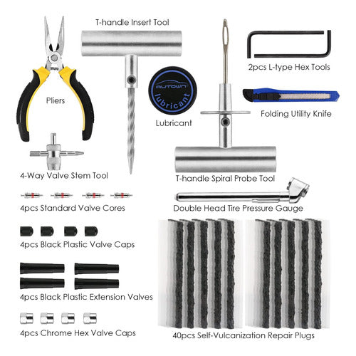 Kit De Reparación Universal De 68 Piezas Para Vehículos 1