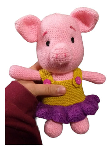 Artesanias con Sofy Chanchita, Amigurumi Hipoalergénico, Con Vestido Desmontable 7