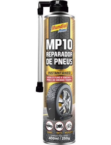 Kit 6 Reparador Pneu Furo Instantâneo 400ml Carro Bike Moto 1