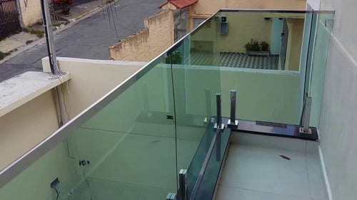 40cm Stainless Steel Balcony Glass Tower 2