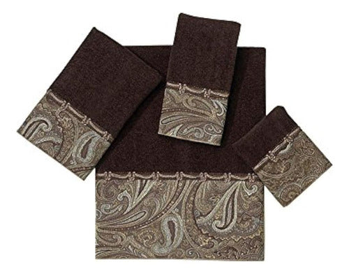 Avanti Linens Bradford Fingertip Towel, Java 1