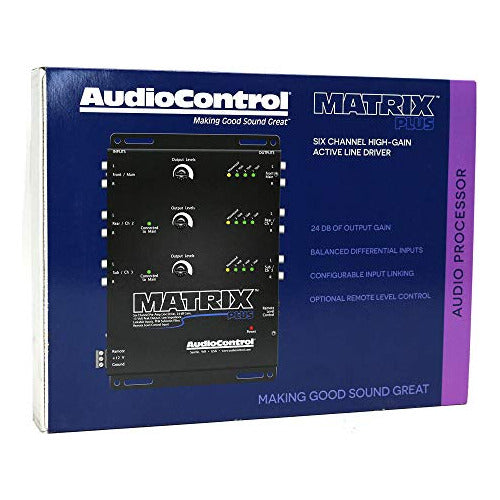 Audiocontrol Matrix De Control De Audio Más Controlador De Línea De Seis 4