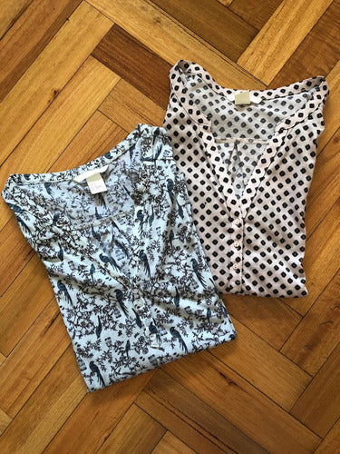 2 Remeras Manga 3/4 H&m Impecables Talle Xs 0