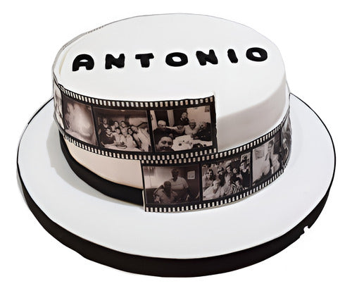 SS GOURMET Torta Rollo Fotografico Con Fotos En Negativo - Personalizada 0