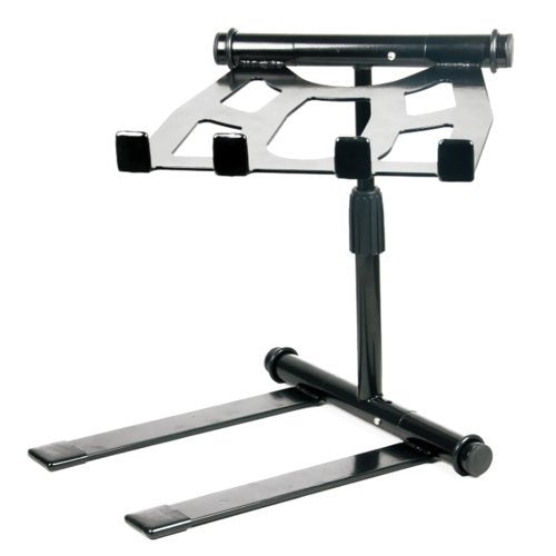 Pyle Portable Folding Laptop Stand Standing Table With Ad 0