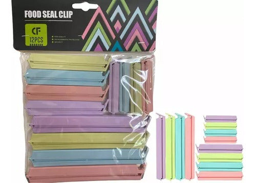 Geko Plastic Bag Clips Set X12 - 3 Sizes Kitchen Clips 0