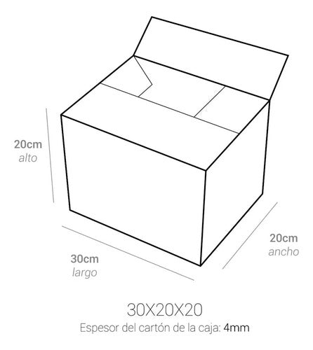 Market Paper Reinforced Cardboard Packing Box 30x20x20 for Moving Pack of 25 2