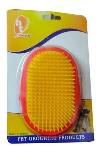 Set of 2 Pet Brushes with Adjustable Glove Design and Firm Bristles 2