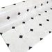 Vinyl Flooring Roll 1.5mm White Ceramic with Black Diamond Design per m² 0