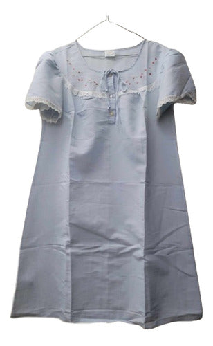 Short-Sleeve Round Neck Nightdress by Wahl, Size 52 0