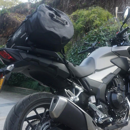 Universal Waterproof 60L Black Motorcycle Travel Rear Bag 4