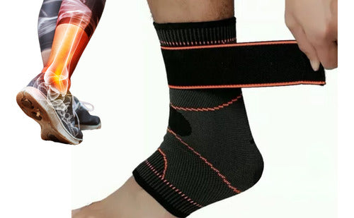 2 Adjustable Compression Ankle Braces Support Sprains Injuries 6