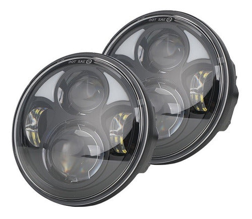 Faros Delanteros Para Motos. Led Day Maker De 5,75 3