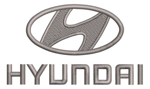 Best Car Funda Cubreasiento Tela Negro Gris Bordado Logo Hyundai 1