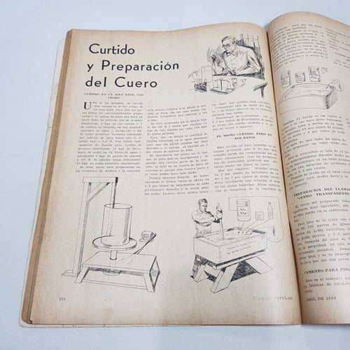 Antiguo Robot Revista Ciencia Popul 1939 Mecánica Mag 60628 7