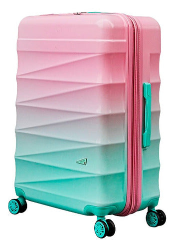 Medium 24-inch Expandable Hard Shell Suitcase with 4 360° Wheels and Built-in Lock - Elegant Design 0