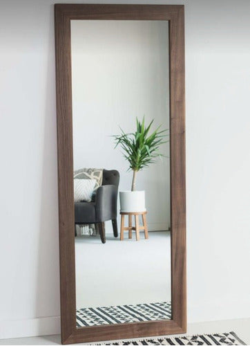 BEMY Natural Kiri Wood Frame Mirror 120 x 50 cm 0