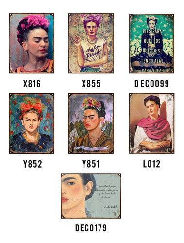 Club del Poster Cartel De Chapa Frida Kahlo Pies Para Que Los Quiero 1