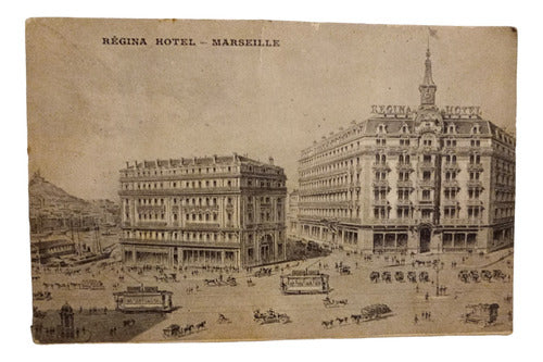 Marseille Vintage Postcard Regina Hotel France 0