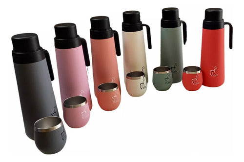 Rolan Thermos Set 1L with Mate and Straw 6