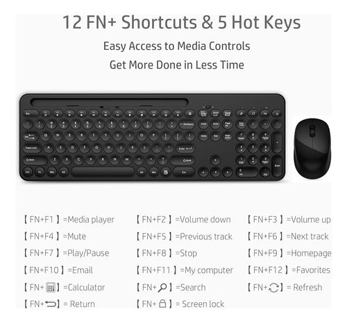 Leadsail Wireless Keyboard and Mouse Combo 3