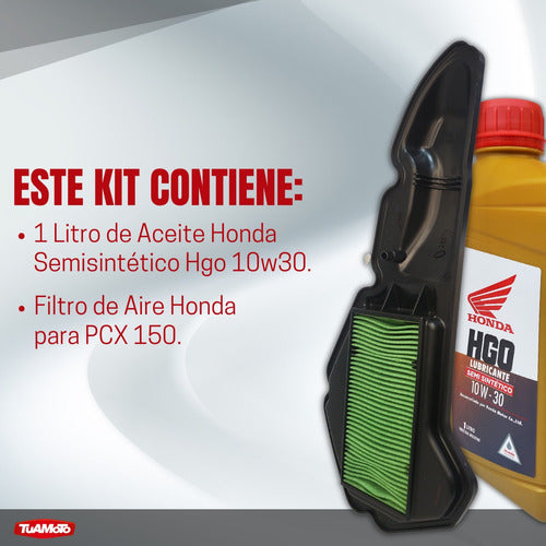 Kit Air and Oil Filter Original HGO Semisynthetic for PCX 150 19-22 3