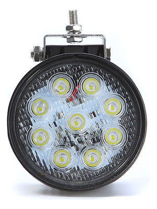 9-led 2 X 27w Redondo Punto De Luz Led Conducción Trabajando 4