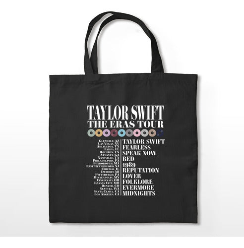 Tote Bag Taylor Swift Eras Tour Cotton Tusor Bag DTF Print 45