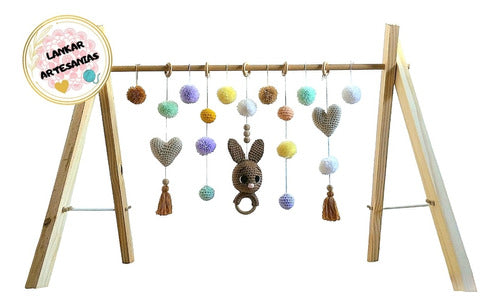 Lankar Montessori Baby Gym Rabbit Heart Crochet Growth 4