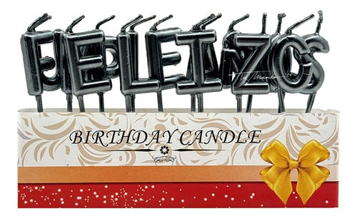 Velas Feliz Cumpleaños 15 Unidades Festejo Celebración 1