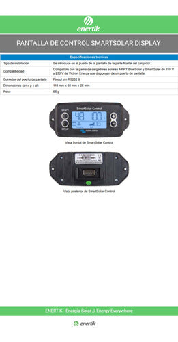 Victron SmartSolar Charge Controller Monitor 1