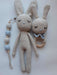 Crochet Bunny Set + Rattle + Pacifier Holder by Chichelandia 8