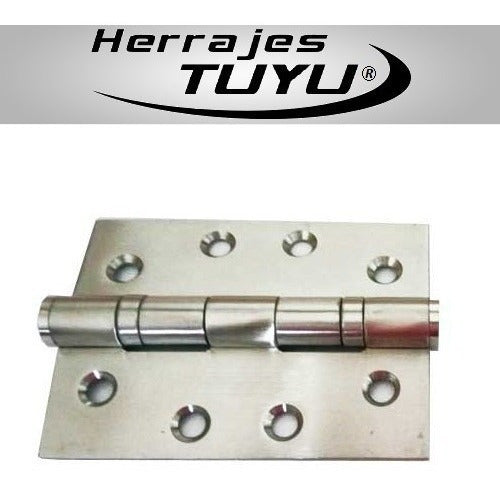 Reinforced Stainless Steel Ammo Hinge 100 x 75 mm Pair 4