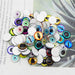 Round Glass Gem Eyes for Jewelry Making - 90 Pairs 18mm 1