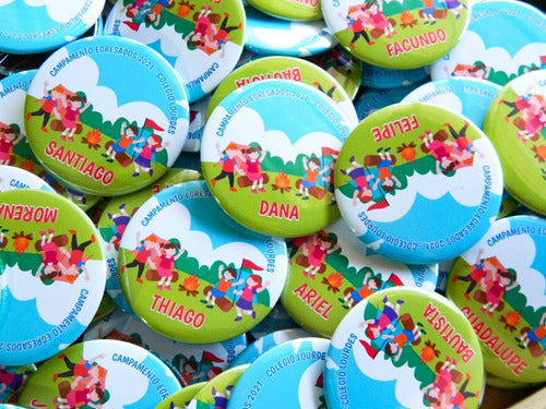 100 Custom Promotional 55mm Pins Personalized Advertisements 6