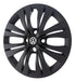 Set of 4 VW Gol Trend R15 2019 Front Satin Black Wheel Hubcaps 4