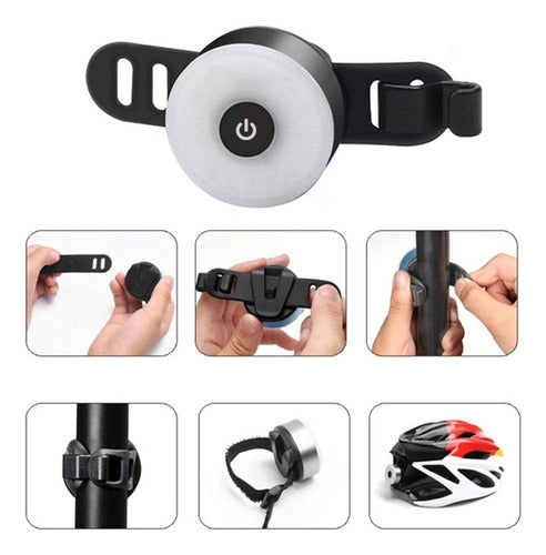 Foco Trasero Led Bici +200m Vision 5 Modos Iluminacion T05 4 1