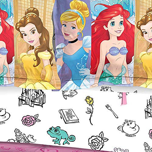 Princesa Disney Amistad Aventuras Cama Completa De 7 Piezas 1