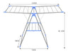 TOPTECNOUY Tender Tendedero De Ropa Para Piso Metal Plegable Casa Apto 1