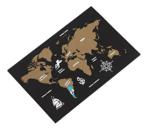 Ave2020 Premium 3D Rubber Map Individual and Coasters Set 2