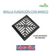 SN Rejilla Fundicion Reforzada 20x20cm Hierro Marco Rohermet 3