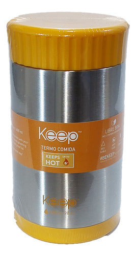 Vianda Lunchera Keep Térmica 600 Ml Acero Inoxidable 0