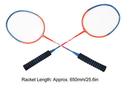 Conjunto De Raquetes De Badminton Lightweight Iron Alloy One 3