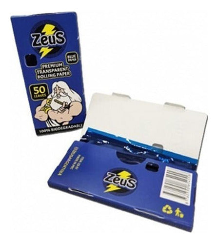Blue Zeus Cellulose Rolling Papers Colored 0