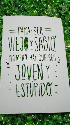 Stencil Frases X 10 Unidades Set 23 1