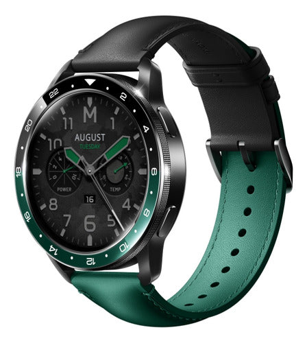 Xiaomi Bisel Dual-tone Ceramic Para Xiaomi Watch S3 - Mint Green + Black 1