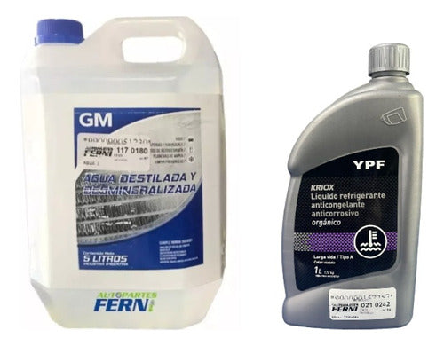 YPF Violeta Antifreeze Kit 1L + Water 5L 0